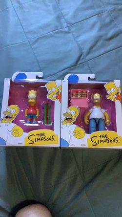 Bart and Homer Simpson
