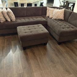 Sectional gray Chaise Lounge 
