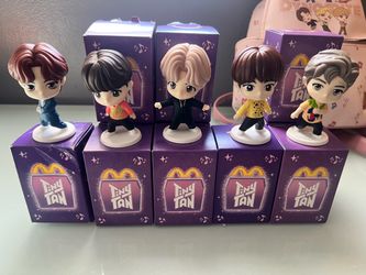 BTS TinyTAN McDonald's Happy Meal Figures Set of 5