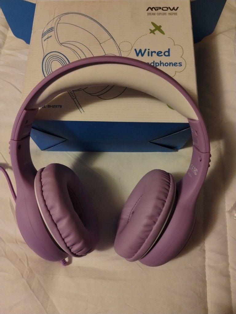 Wired Headphones For Kids Purple 
