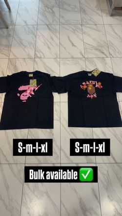 BAPE Graphic T-Shirts Black Two Styles