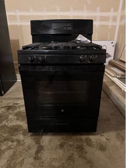 GE 30in Gas Range - Black