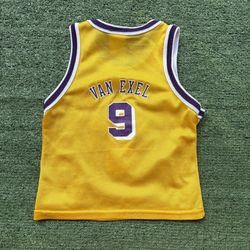 90s Los Angeles Lakers Nick Van Exel Toddler Champion Jersey Sz 2/3t