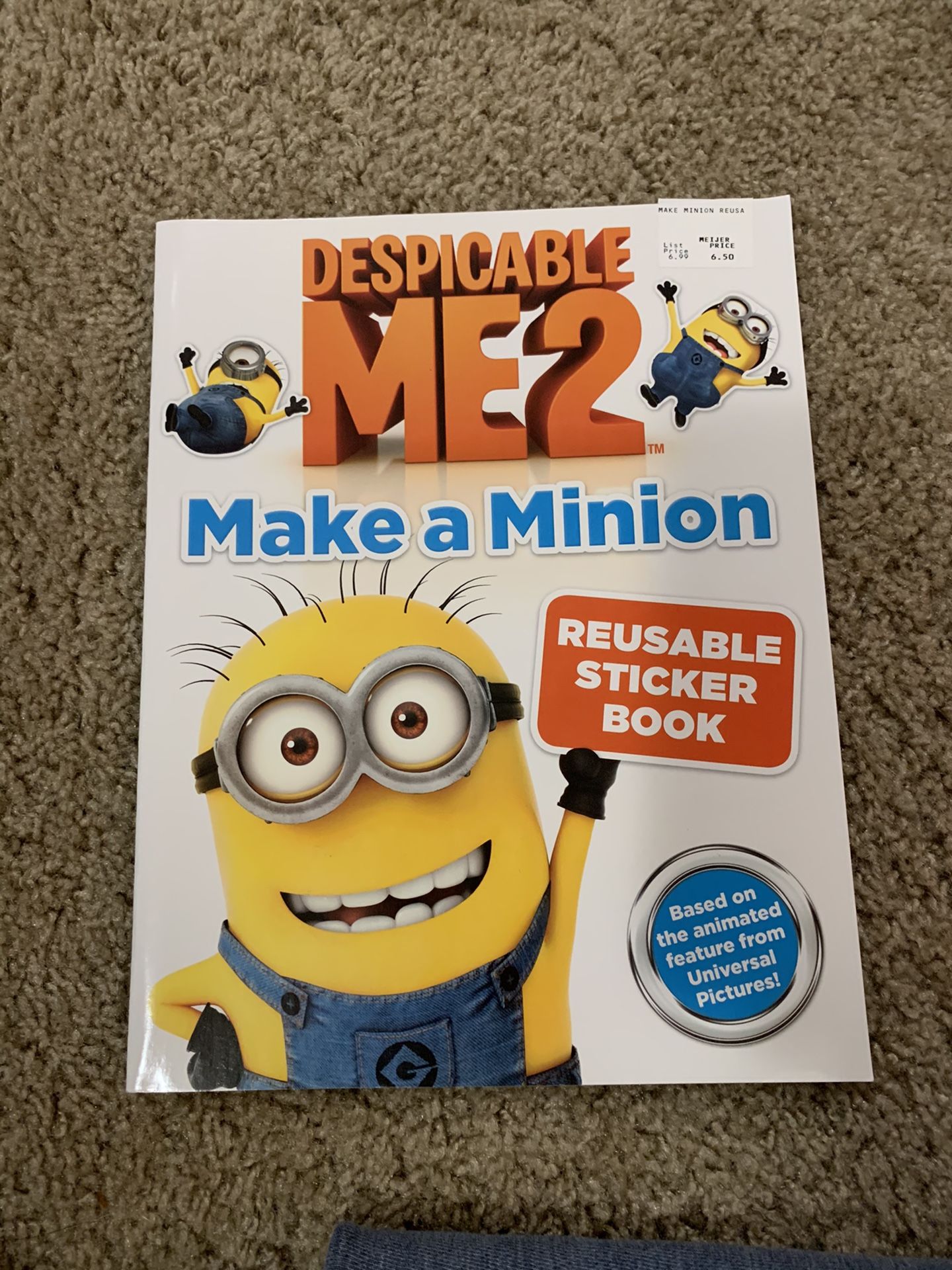 Minions reusable sticker book