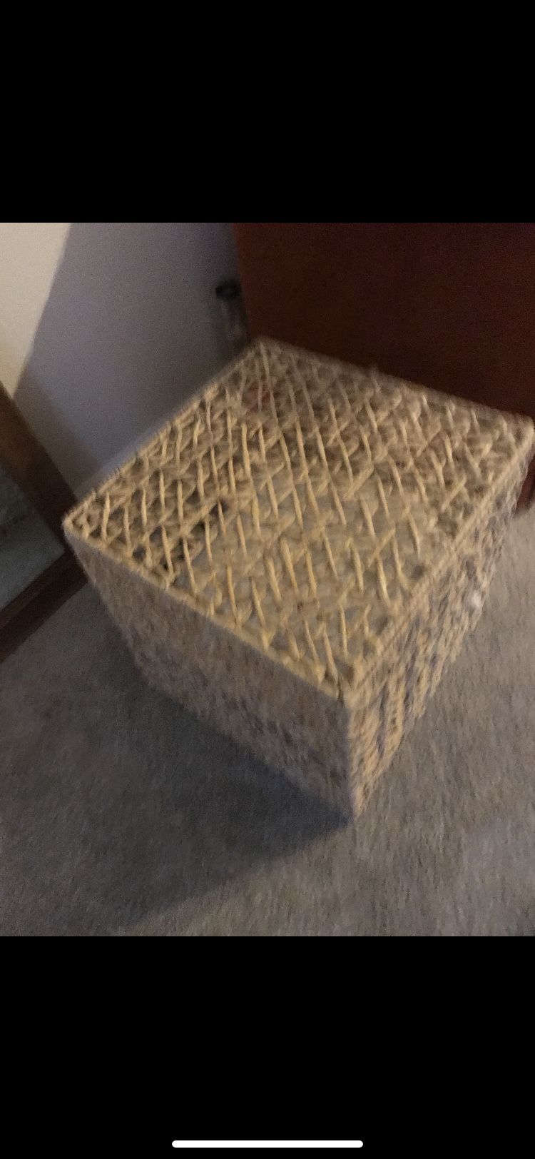 Target storage wicker ottoman