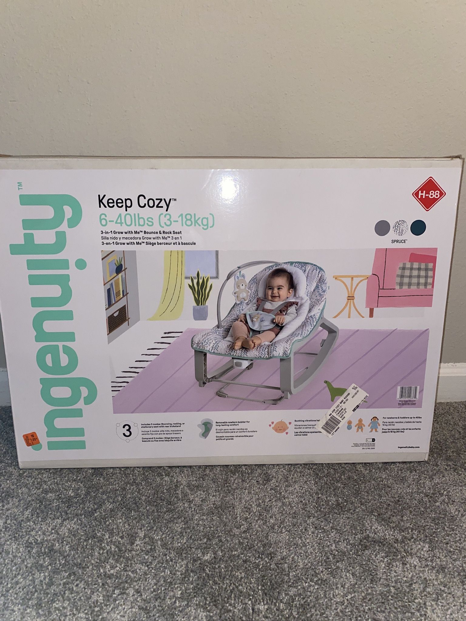 Brand New: Ingenuity Keep Cozy, Rocking Chair