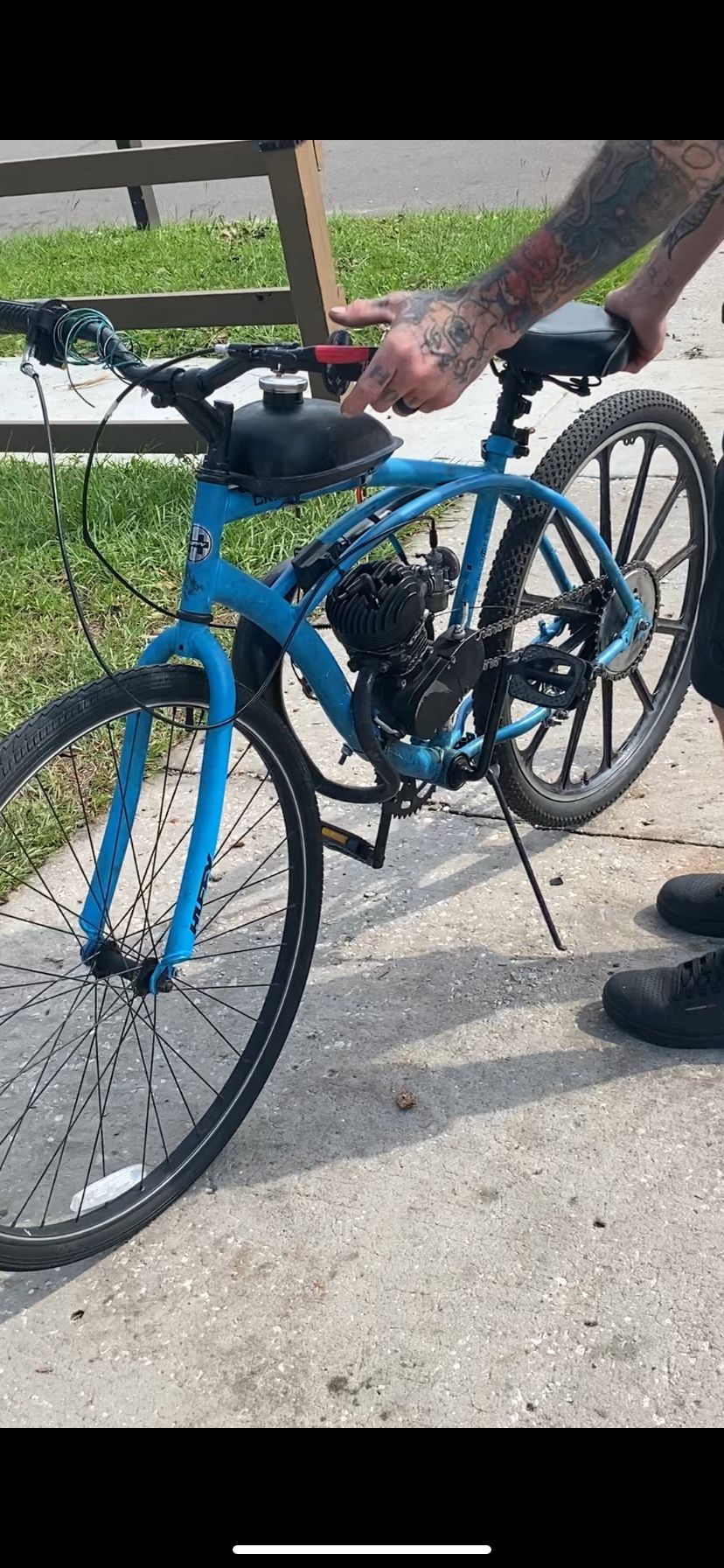 100cc Motorized 2 Cycle Bike