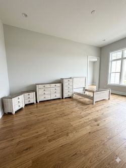 Ashley’s 5-Piece Rustic White and Brown Bedroom Set
