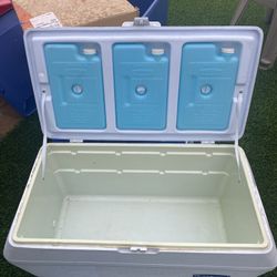 80 Quart Giant Cooler w/reusable Ice Packs! Rubbermaid