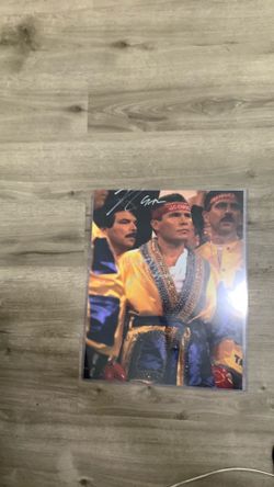 Signed Julio Cesar Chavez poster