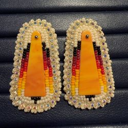 Beaded Native American Earrings Authentic