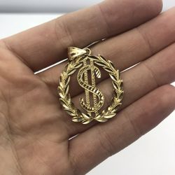 Gold Pendant Money Sign 10K Solid New 