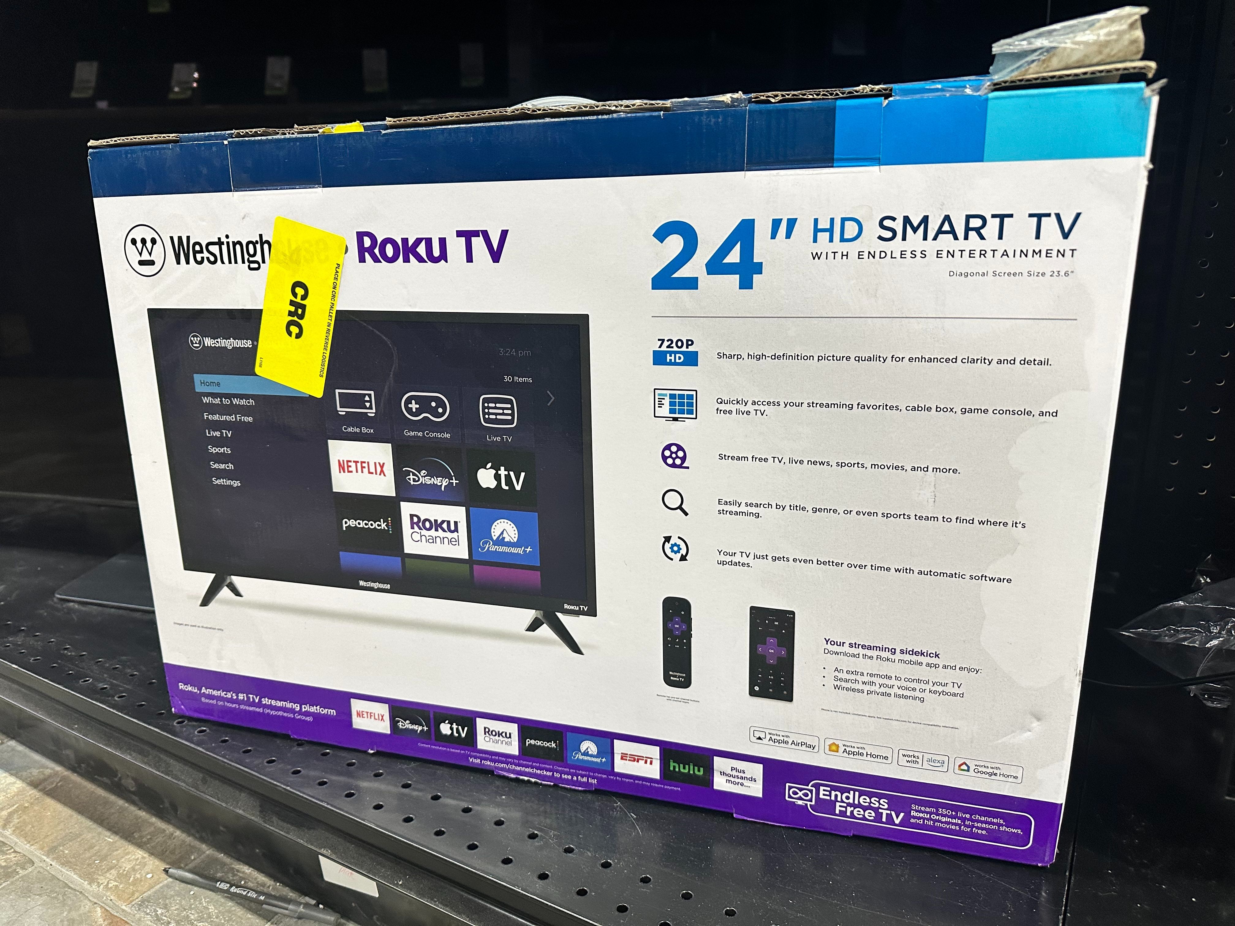 ALL TVS ON SALE 	24" Westinghouse 720P LED Smart WR24HT2212