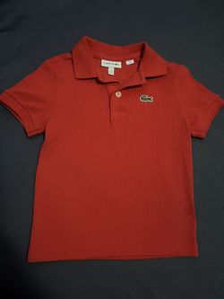 Lacoste Little Kids Red Polo Size 2 