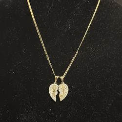 Gold heart chain