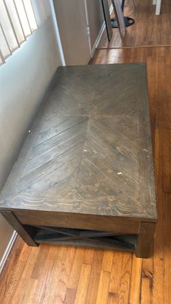 Coffee table plus storage