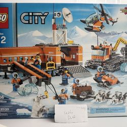Lego 60036 60032 Arctic Base Camp and Snowmobile - 100% complete