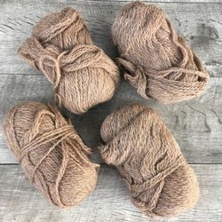 Lot of 4 Large Skeins of Shetland Wool