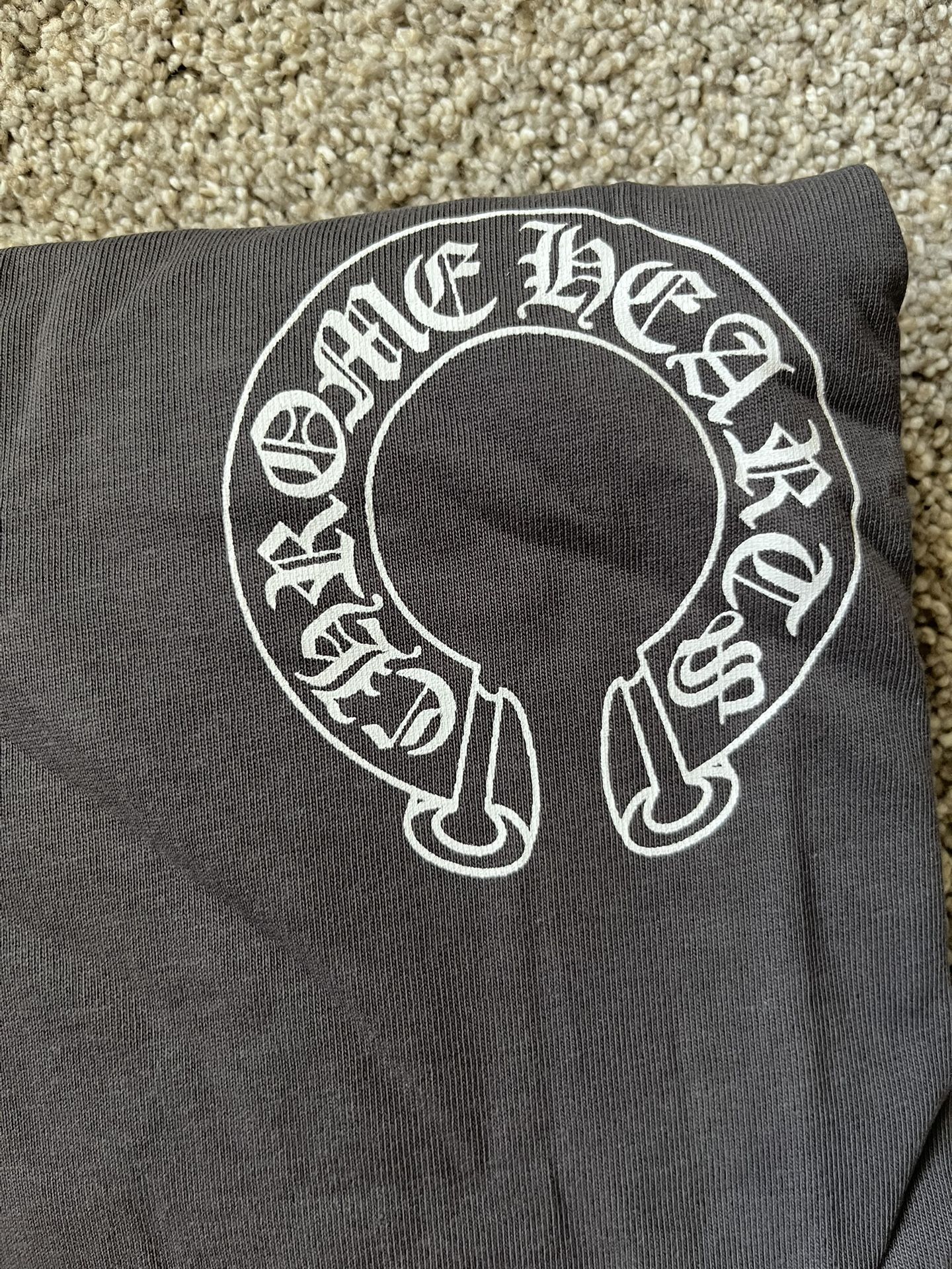 Gray Chrome Hearts Long Sleeve USA Tee Shirt