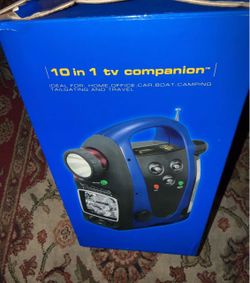 Claybrooke 10 in 1 Tv Companion Emergency Travel Tailgating Car Boat Radio Camping Flashlight