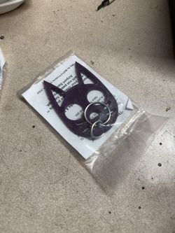 Cat Keychain 3x2 Inch