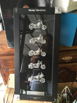 Harley Davison glass display