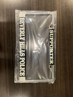 Beverly Hills Police Supporter License Plate Frame
