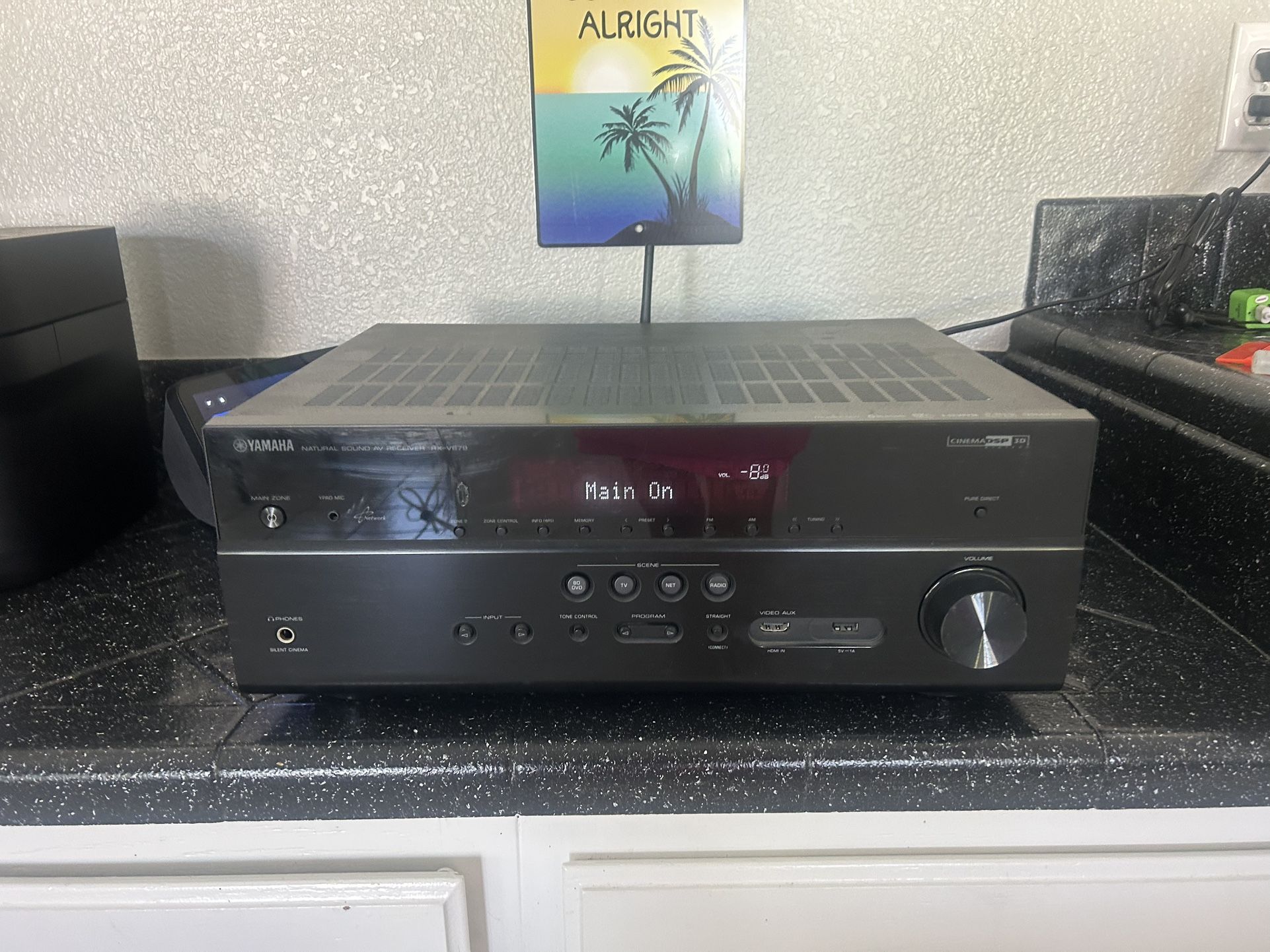 Yamaha AV Receiver 6 HDMI Bluetooth Wi-Fi Music cast And Much More