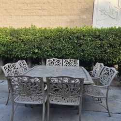 9Pc Patio Set /outdoor Dining Set/Outdoor Furniture/Cash Only 