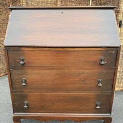 Vintage Rockford Chair & Furniture Wood Secretary Desk Cabinet