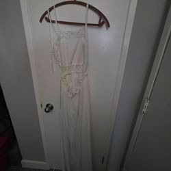 White summer gown