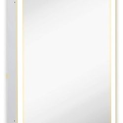 Wall Mounted Bathroom Medicine Cabinet with 4 Glass Shelves Please Read