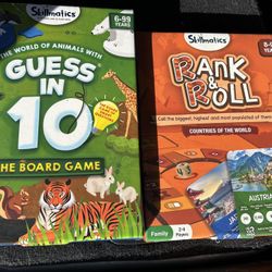 Skillmatics Guess in 10 Board Game - Rank & Roll Continents of the World Memory Strategy Game, Gifts for Kids, Teens & Adults