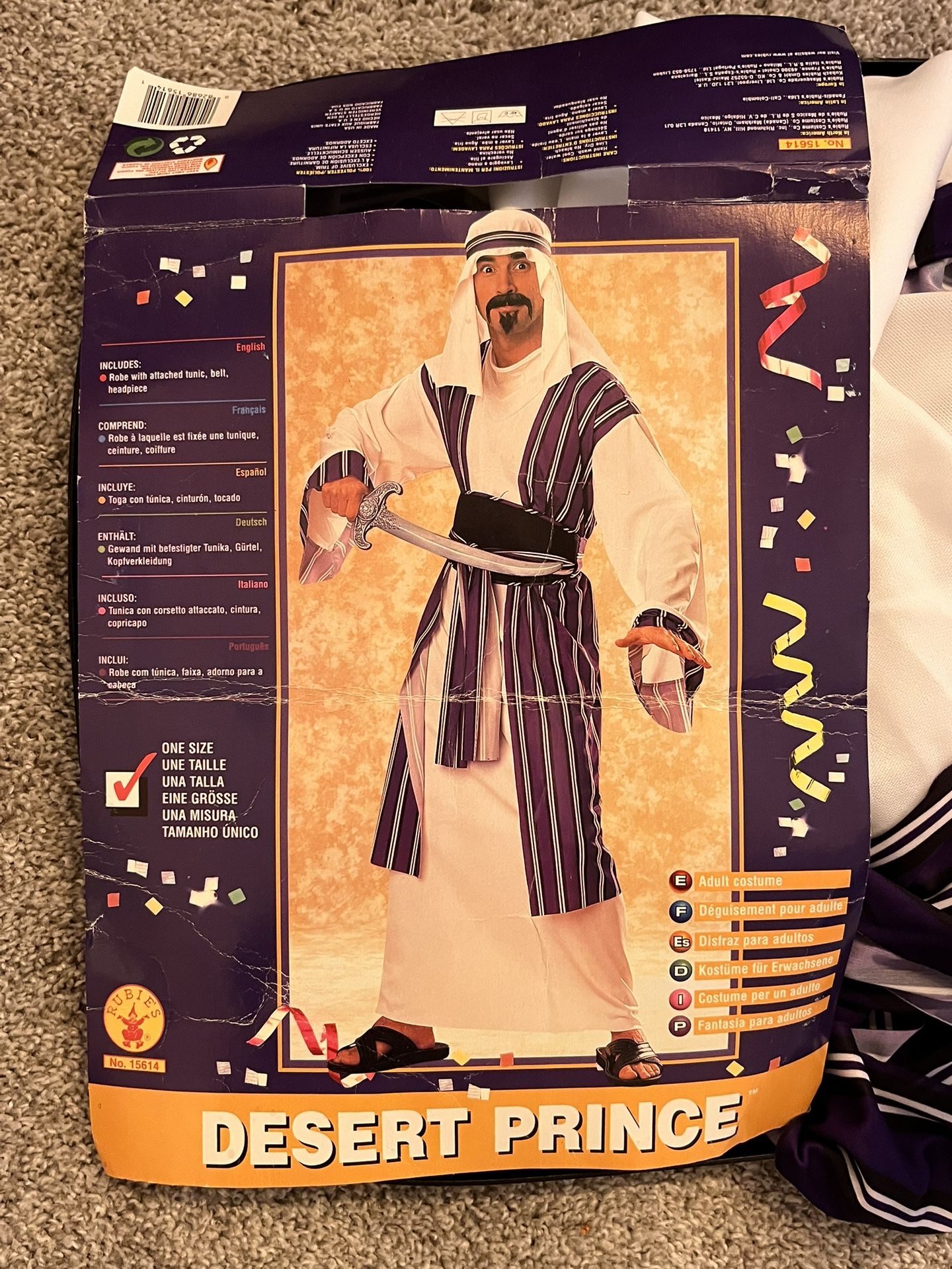 Halloween Costume- Adult Desert Prince