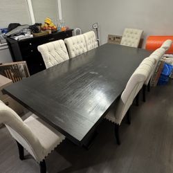8 Person Dining Room Table Set 