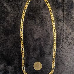 14 K Solid Gold Figaro Chain