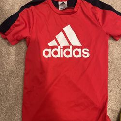 Adidas Boys Size 7 Red Shirt
