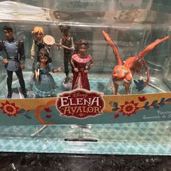 Elena of Avalor Disney Store Playset 6 Figure Cake Topper Toy Doll Set Brand New