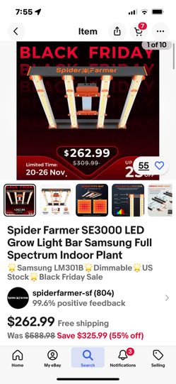 Spider SE3000 LED Grow Light Bar