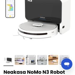 Neakasa NoMo N3 Robot Vacuum Cleaner