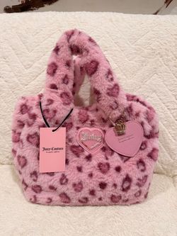 Juicy Couture Pink Faux Fur mini Tote Bag