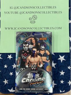 2026 Topps Chrome Cosmic WWE Hobby Box Factory Sealed