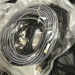 Lot Of 10x USB Lightning Cables For Apple IPhone IPad 