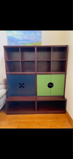 Wooden storage cabinet