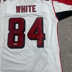Roddy White Signed Autograph Custom Jersey - Beckett Coa - Atlanta Falcons