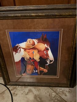 Doreman Burns Double Trouble Giclee Print on Canvas- 22.5”W x 25.5” tall