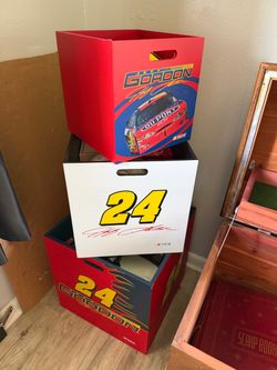 Jeff Gordon #24 NASCAR Storage Bins Set of 3