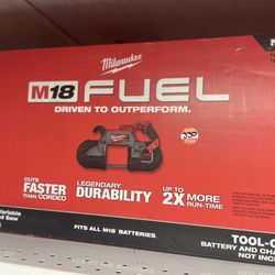 Milwaukee New Band Saw M18 Fuel Brushless Deep Cut - Variable Speeds Tool Only 