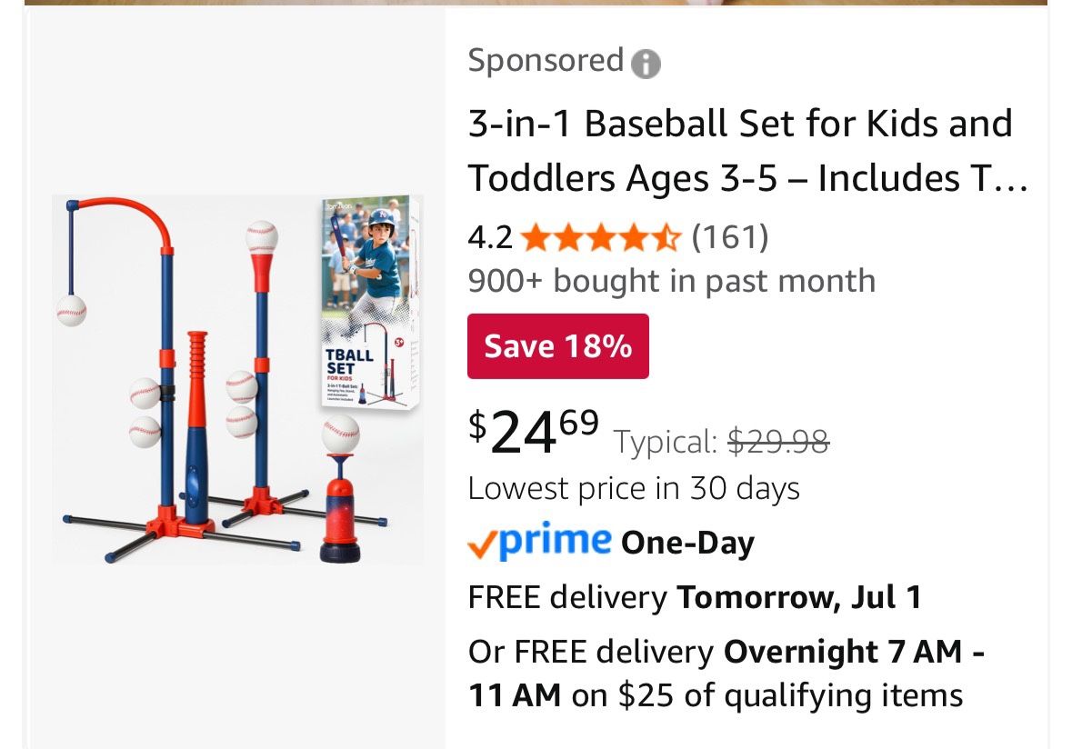 3 In 1 T Ball Set