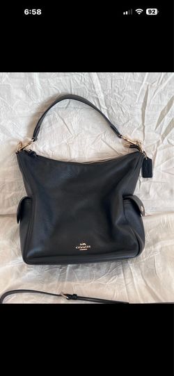 PRICE DROP!!! LIKE NEW!!!! Coach Pennie Shoulder Bag  Soft Black Pebbled Leather Large $130/OBO